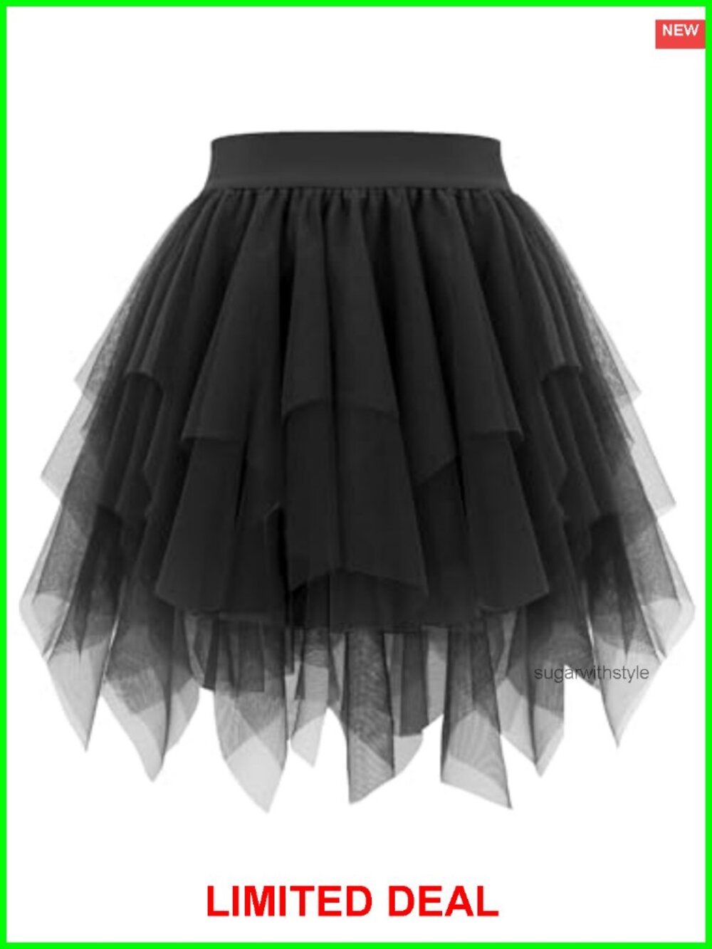 Women's Tulle Tutu Skirt Layered High Waist A-Line Mini